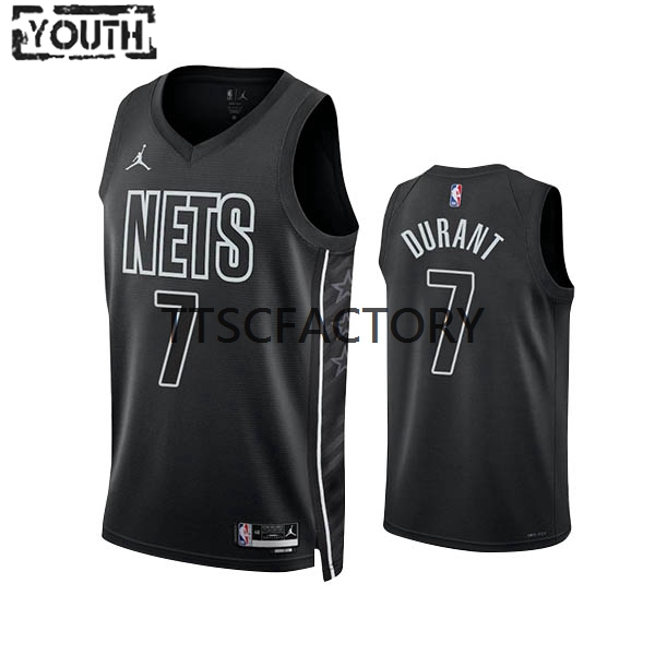 Brooklyn Nets Trikot Kevin Durant 7 Jordan 2022-23 Statement Edition Schwarz Swingman - Kinder Brooklyn Nets Trikot Kevin Durant 7 Jordan 2022-23 Statement Edition Schwarz Swingman - Kinder